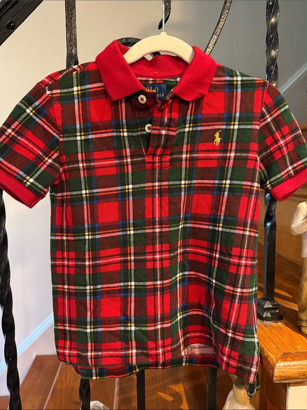 Polo by Ralph Lauren Kids Red Tartan Polo Shirt